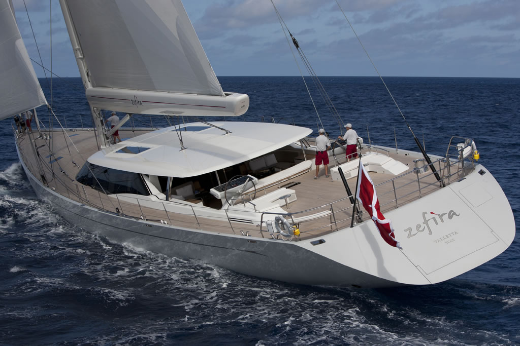 Yacht Zefira, Fitzroy Yachts, NZ CHARTERWORLD Luxury Superyacht Charters